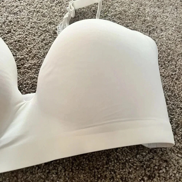 Soma Women's Enbliss Luxe Wireless Lace J‎ Hook Bra 42D White 79984 Smoothing - Picture 2 of 8